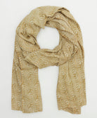 oversized cotton scarf in a one-of-a-kind vintage pattern handmade in India