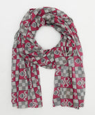 oversized cotton scarf in a one-of-a-kind vintage pattern handmade in India