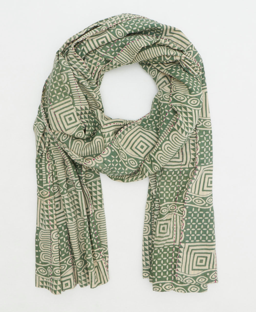 oversized long cotton scarf