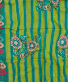 handmade embroidered cotton scarf