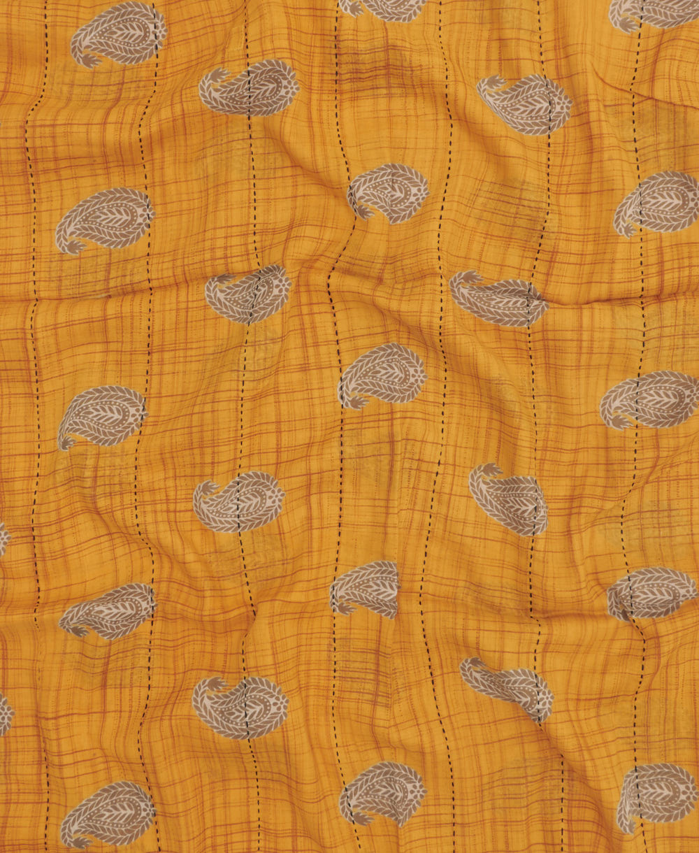 handmade embroidered cotton scarf