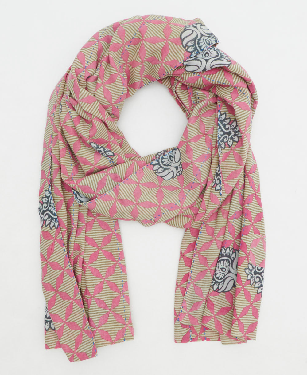 oversized long cotton scarf