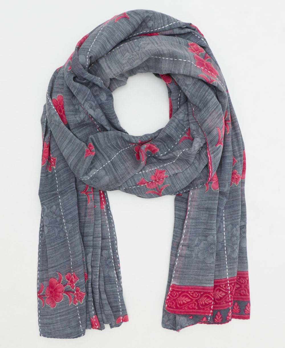 oversized long cotton scarf