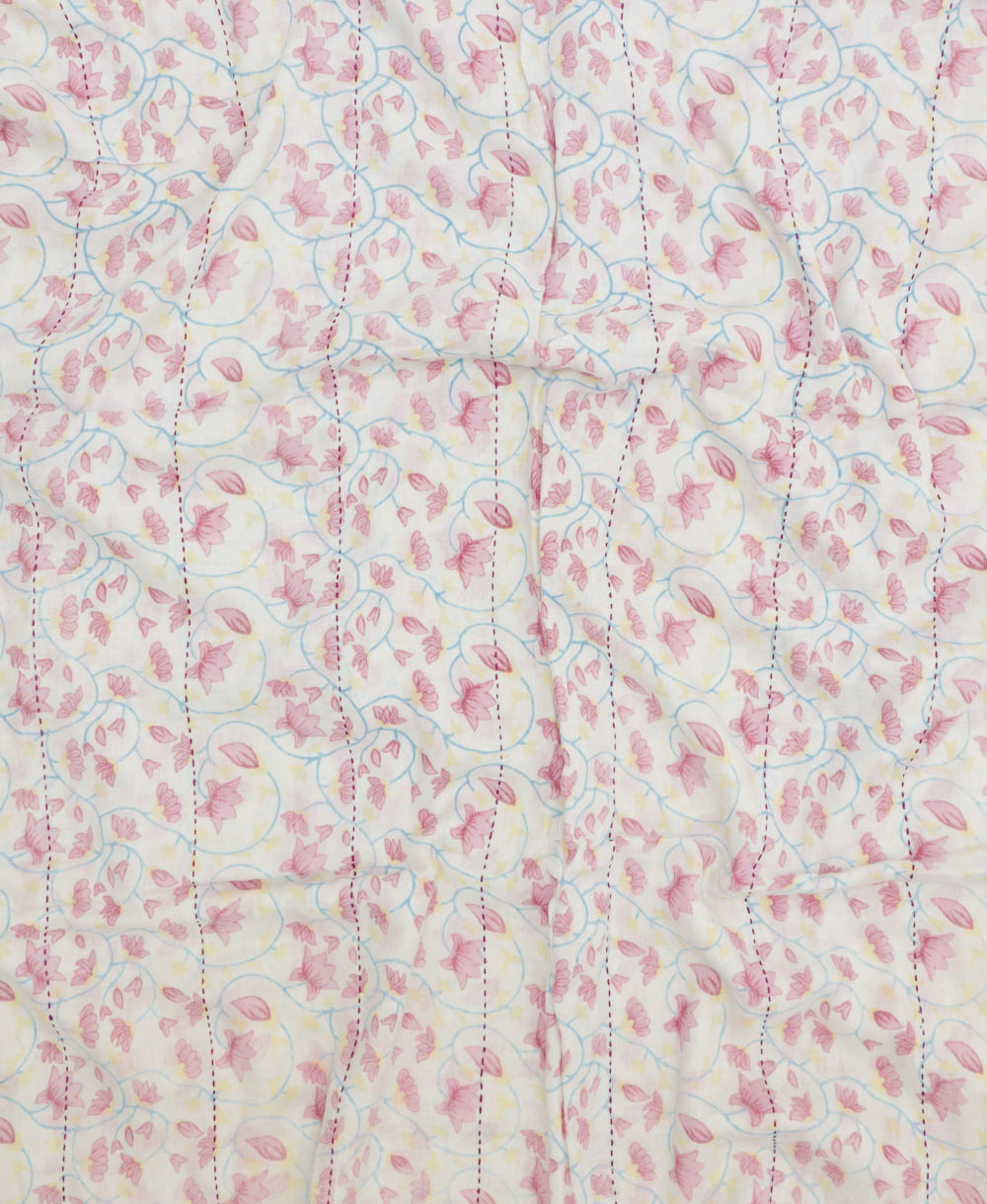 handmade embroidered cotton scarf