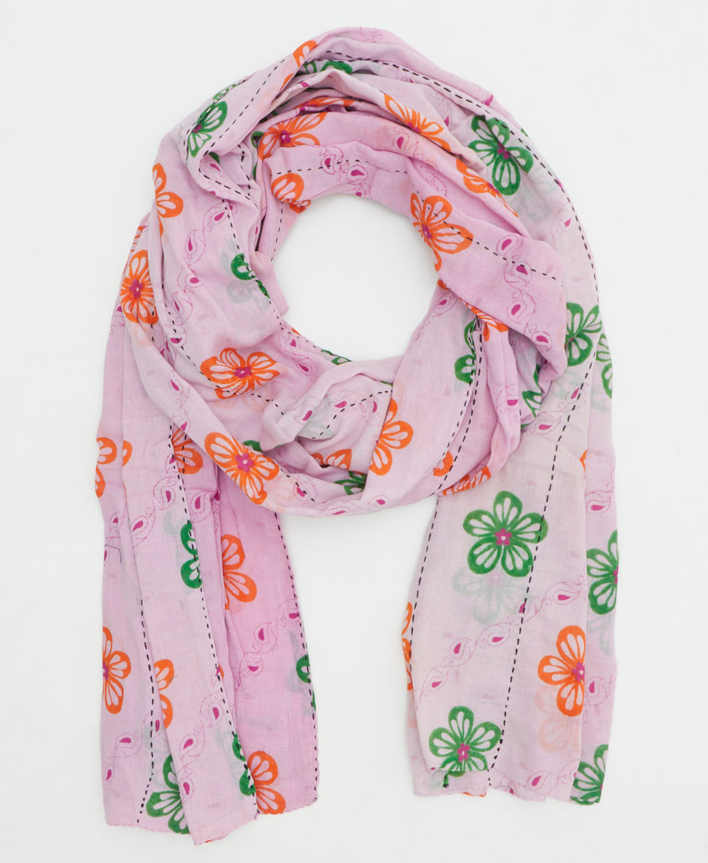 oversized long cotton scarf