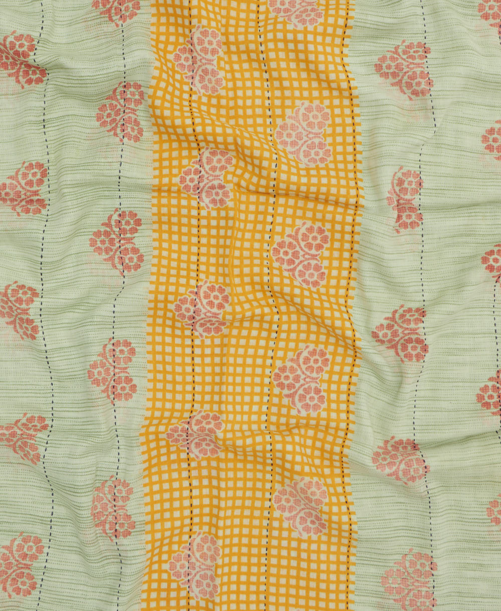 handmade embroidered cotton scarf