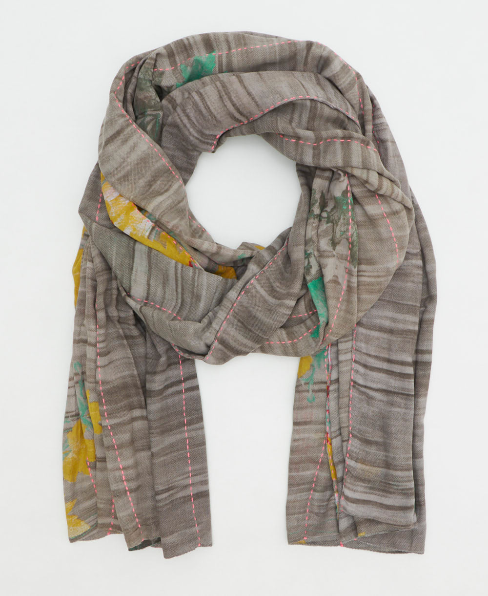 oversized long cotton scarf