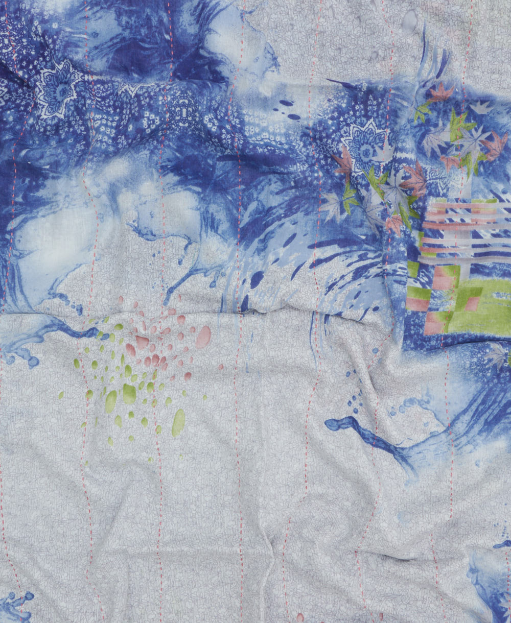 handmade embroidered cotton scarf