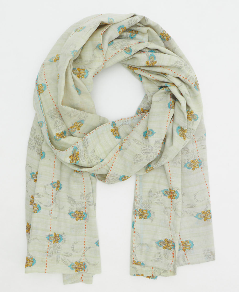 oversized long cotton scarf