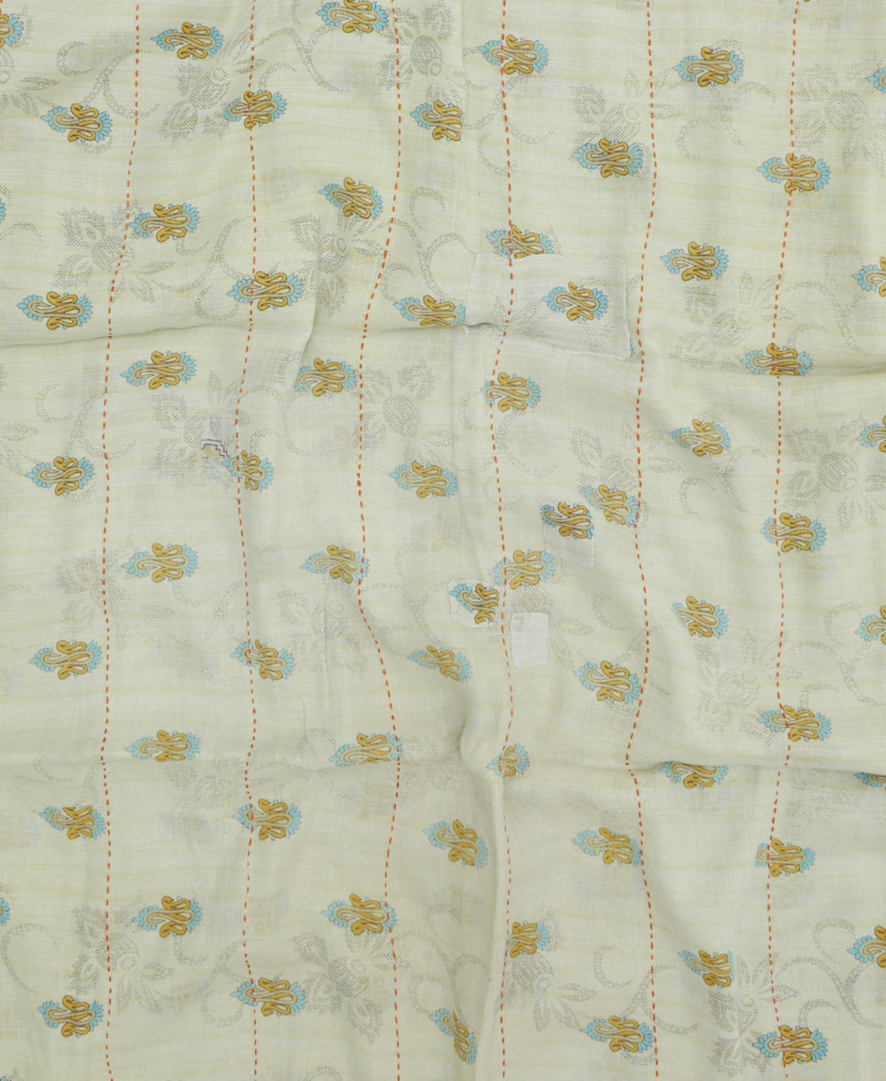 handmade embroidered cotton scarf