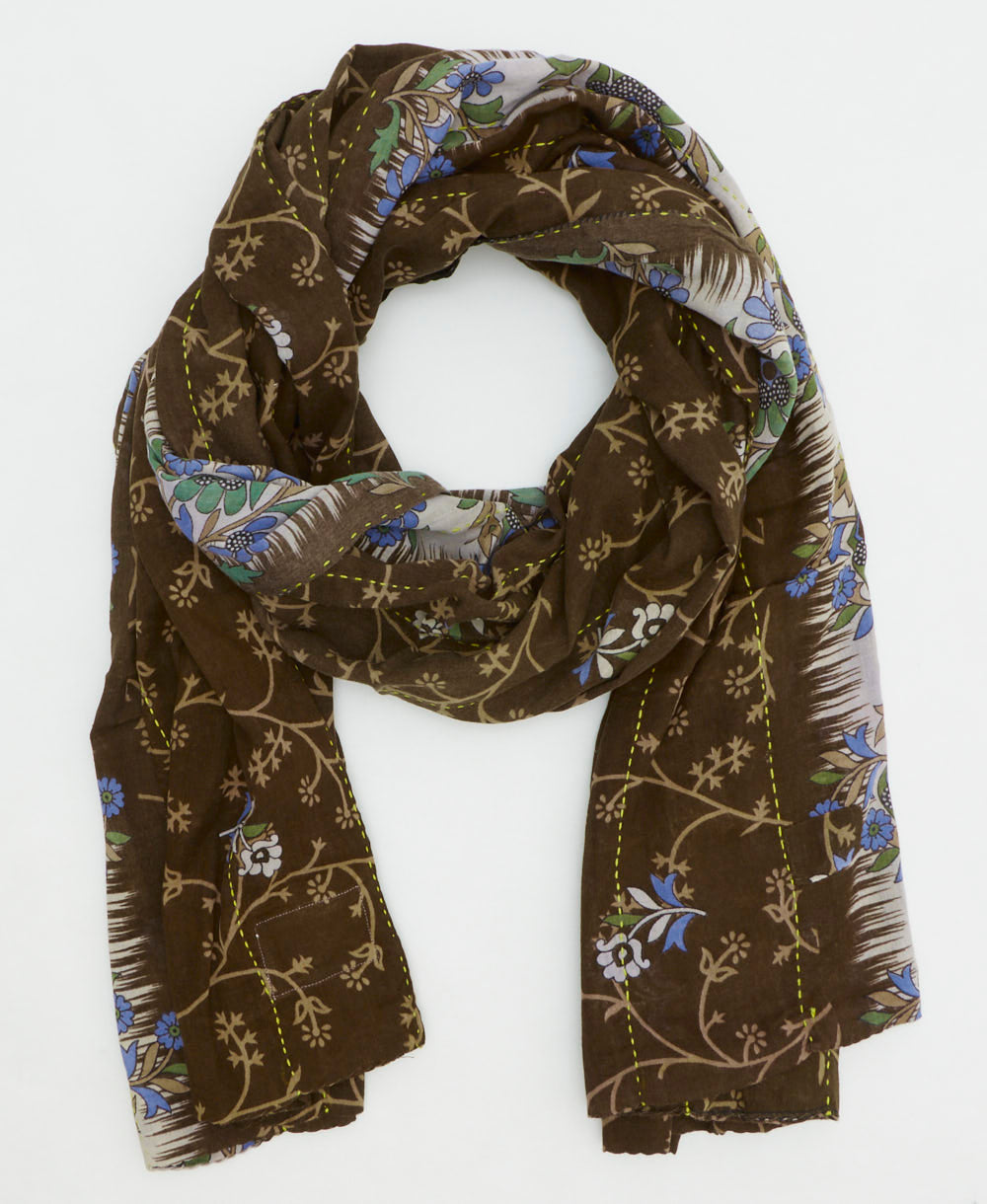 oversized long cotton scarf