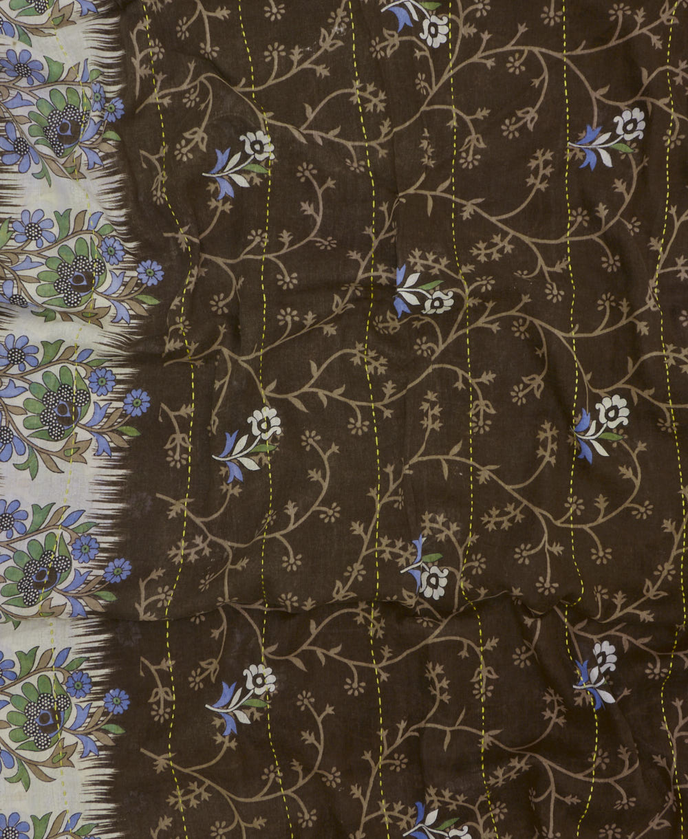 handmade embroidered cotton scarf