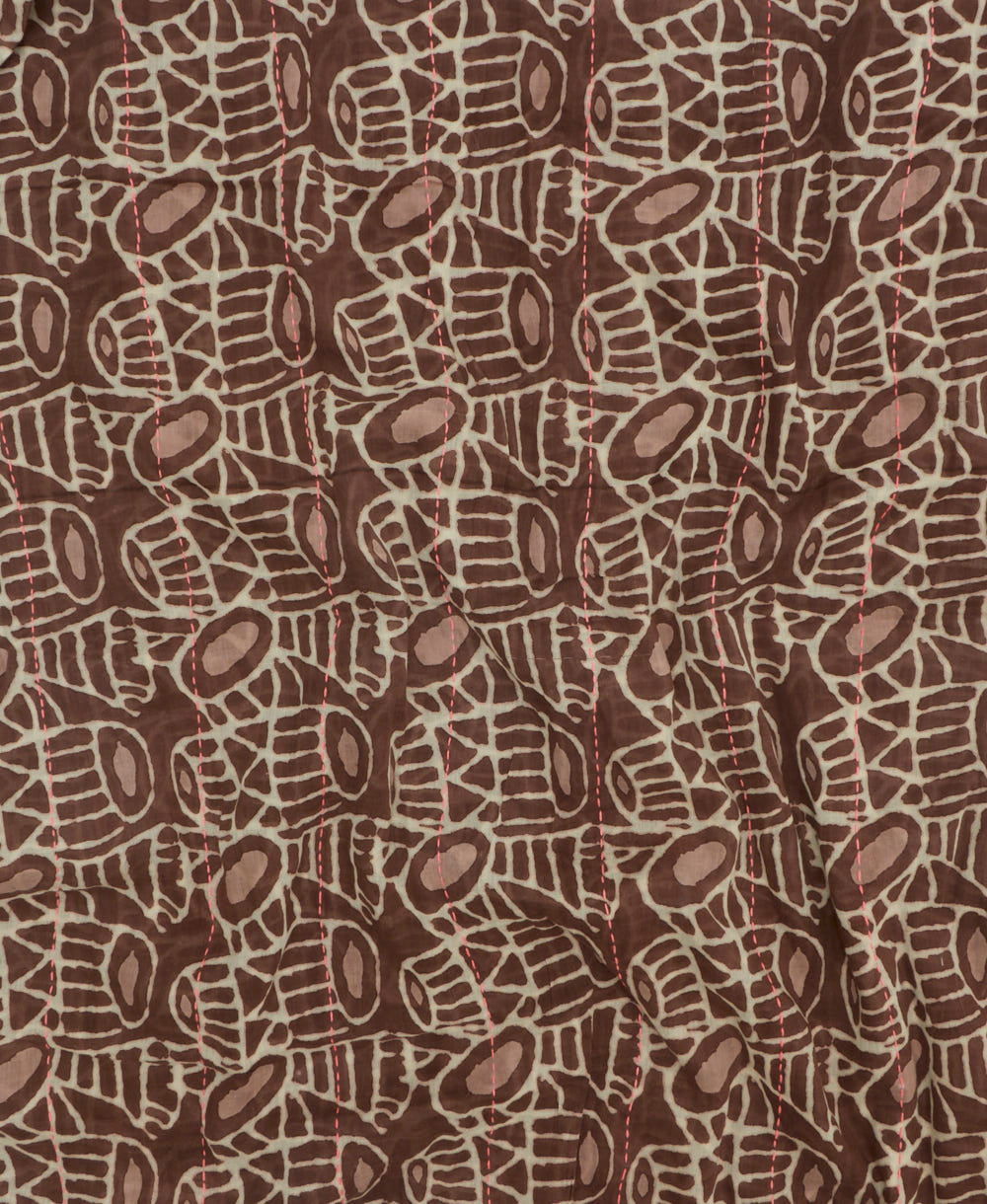 cotton long scarf in unique one-of-a-kind pattern