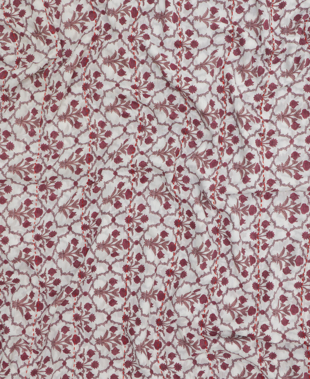 cotton long scarf in unique one-of-a-kind pattern