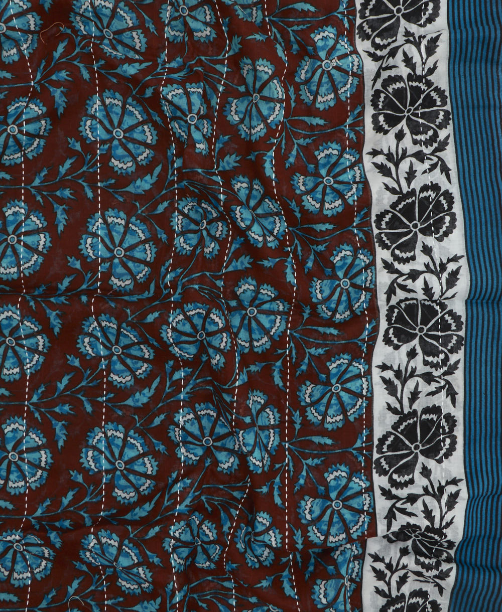 cotton long scarf in unique one-of-a-kind pattern