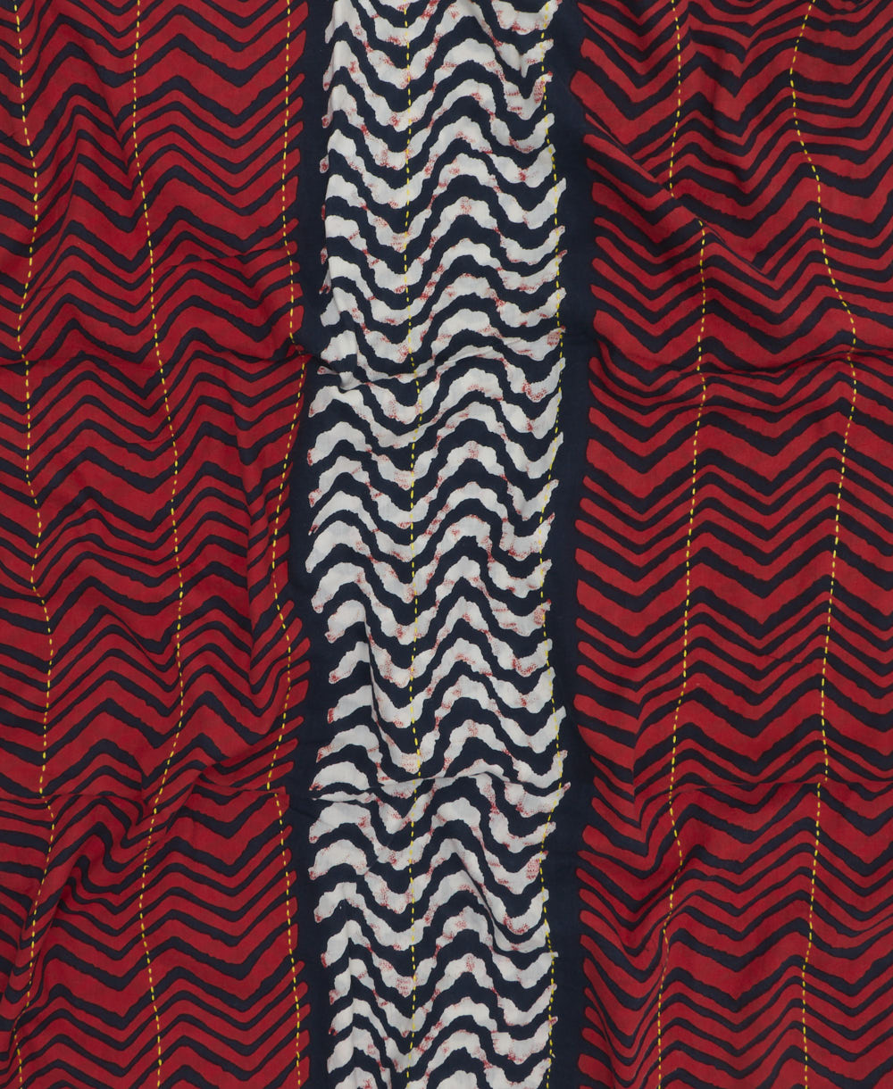 cotton long scarf in unique one-of-a-kind pattern