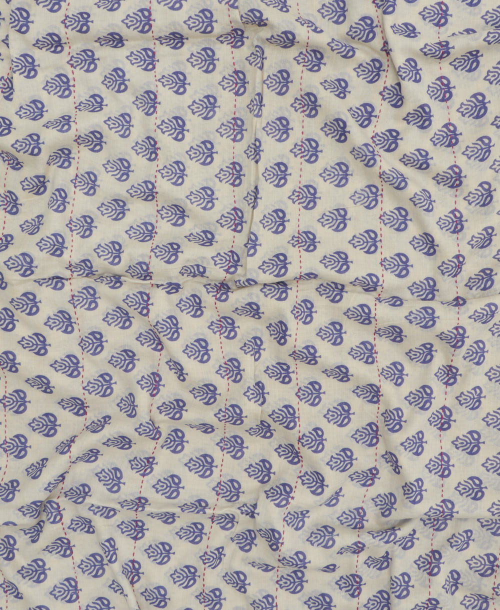 cotton long scarf in unique one-of-a-kind pattern