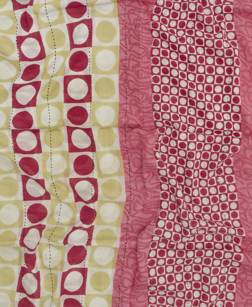 cotton long scarf in unique one-of-a-kind pattern