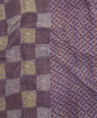 Kantha quilt throw made of recycled vintage saris