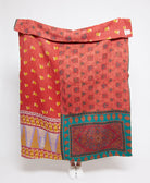 Artisan made kantha quilt throw