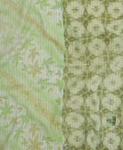 Kantha quilt throw made of recycled vintage saris