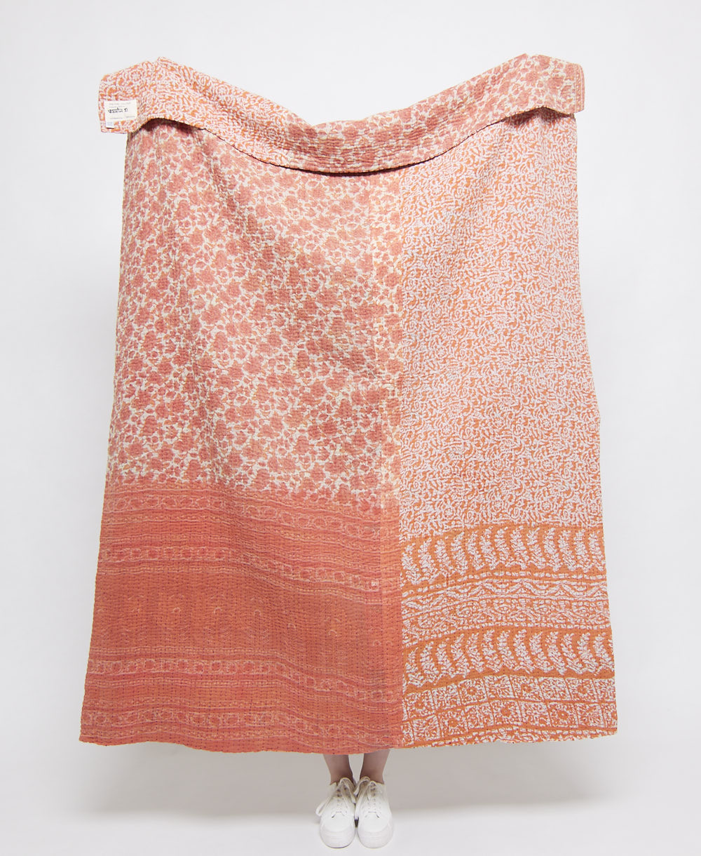 artisan made kantha quilt throw