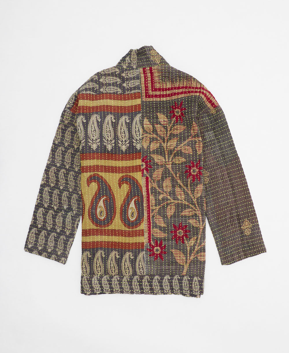 Kantha Quilted Jacket: No. 240603 | Sustainable Apparel – Anchal