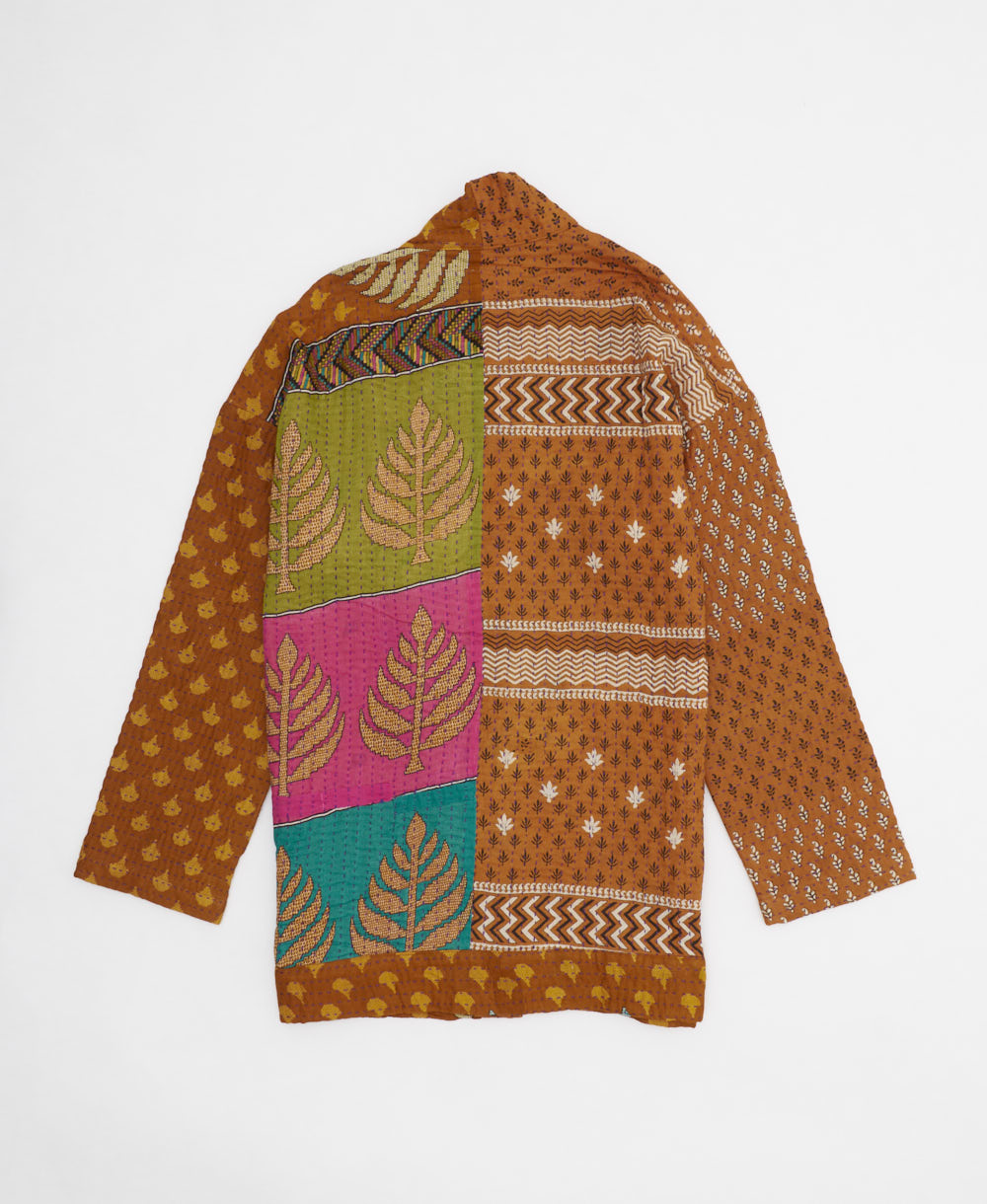 Kantha Quilted Jacket: No. 240607 | Sustainable Apparel – Anchal
