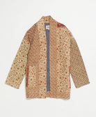 handmade open front cocoon quilted jacket