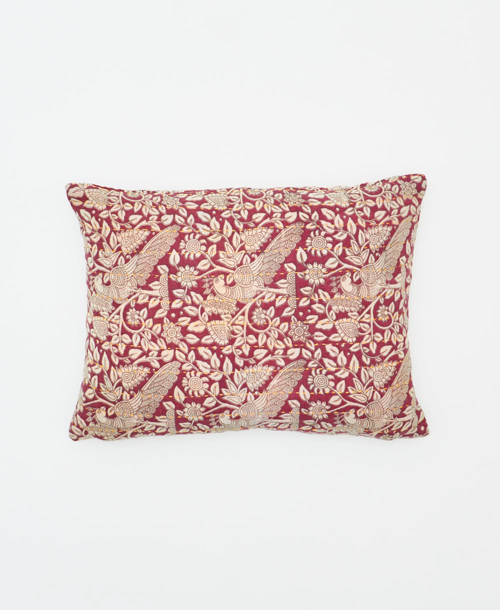 small lumbar pillow with removeable down feather insert