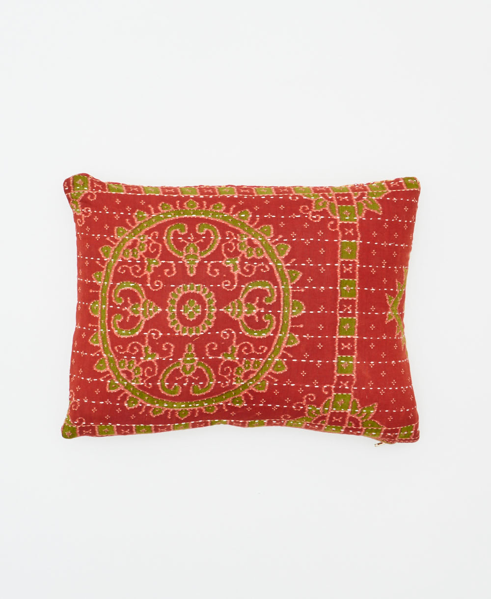 small lumbar pillow with removeable down feather insert