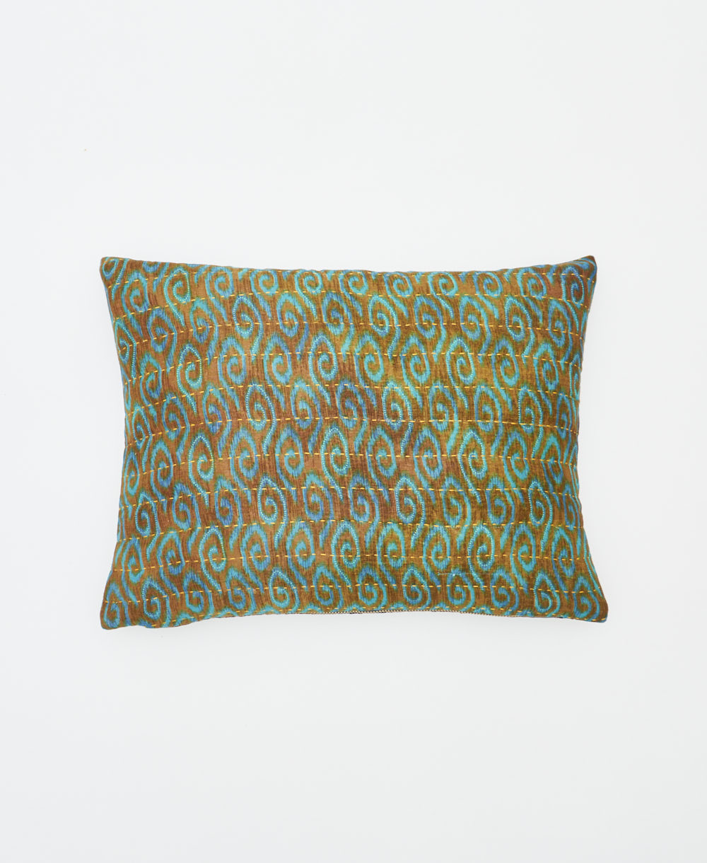 small lumbar pillow with removeable down feather insert