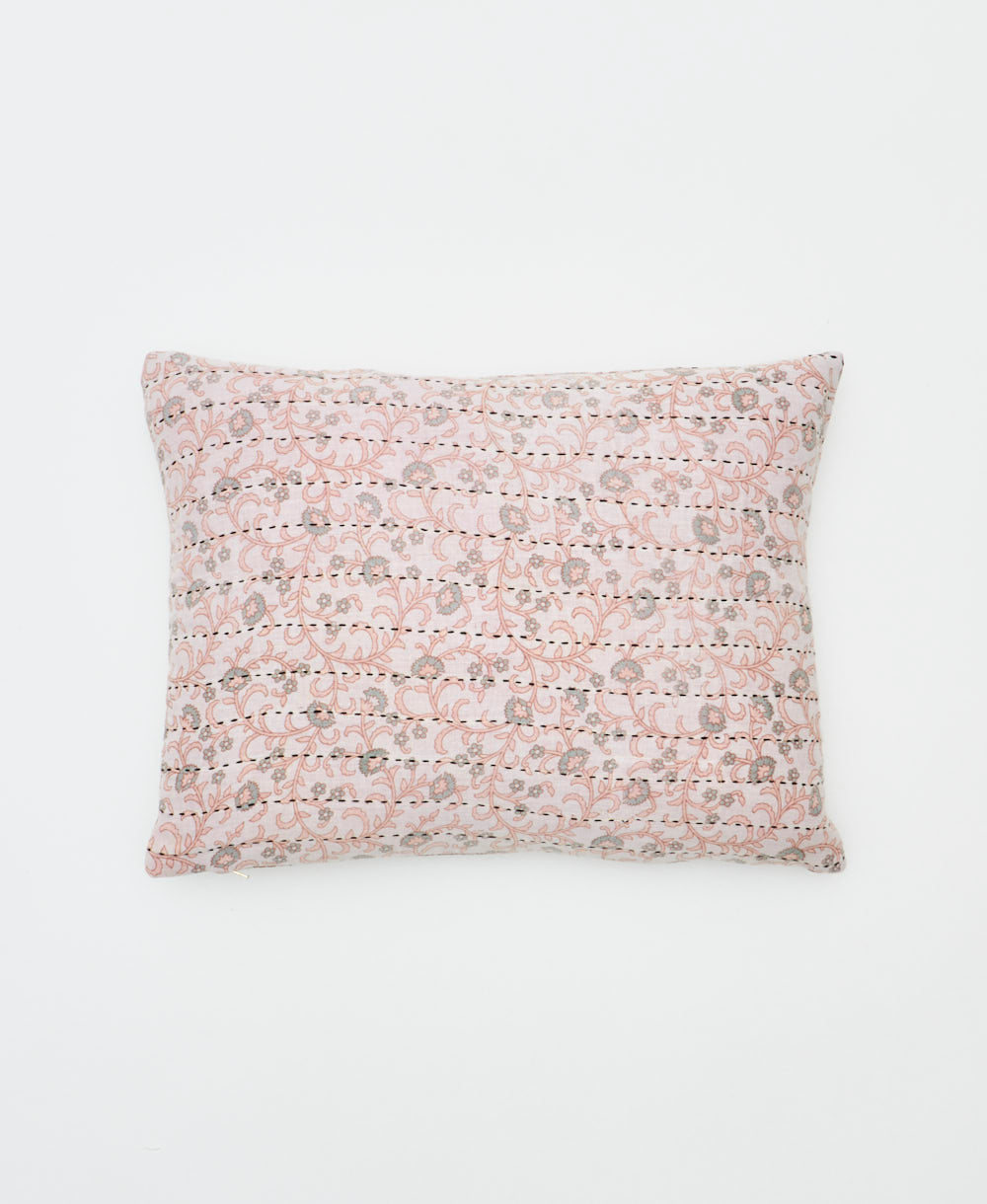 small lumbar pillow with removeable down feather insert