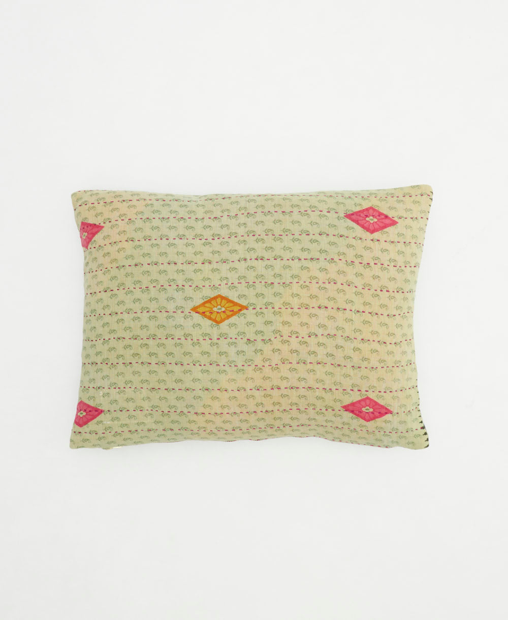 small lumbar pillow with removeable down feather insert