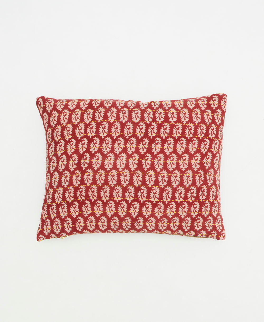 small lumbar pillow with removeable down feather insert