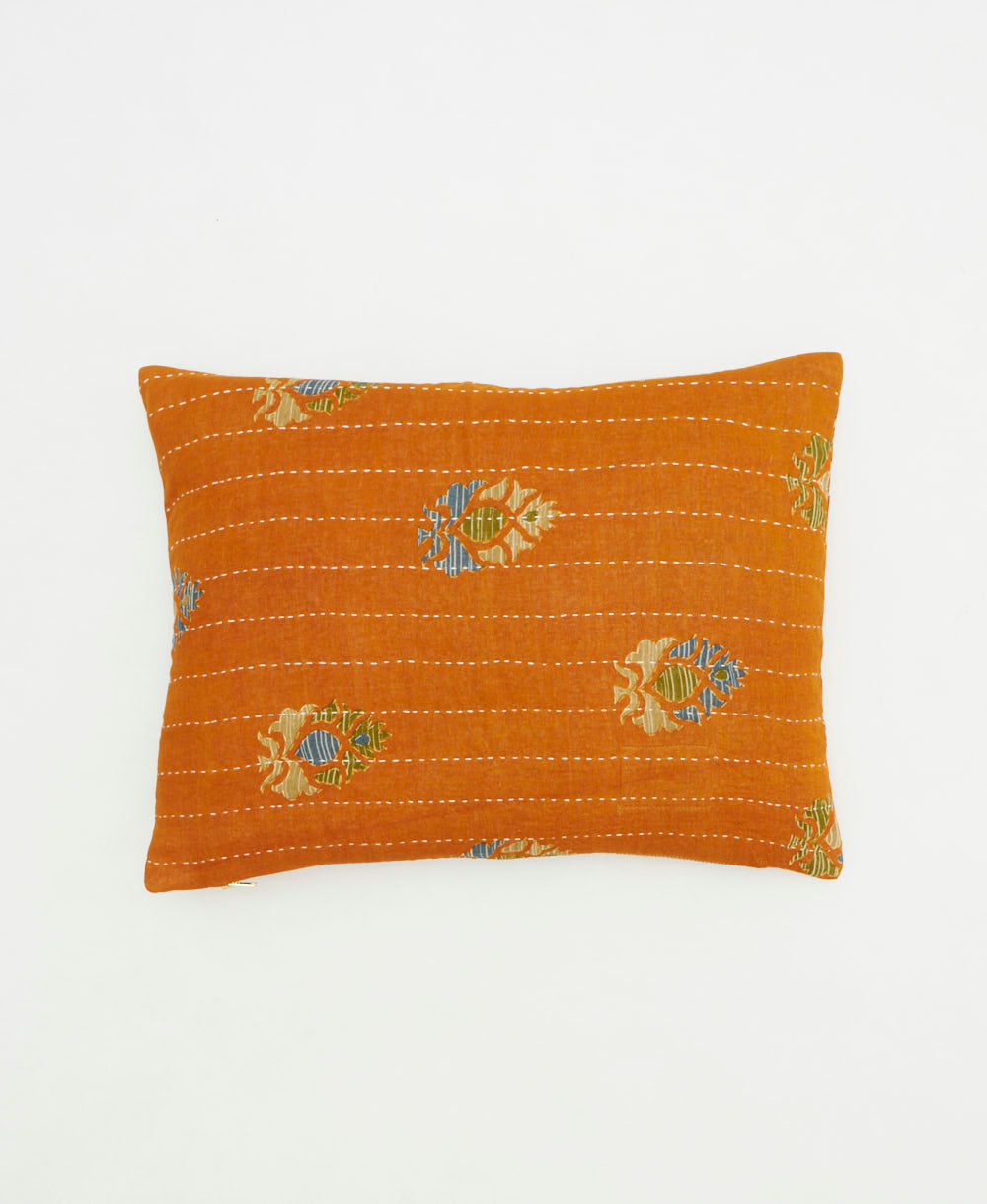 small lumbar pillow with removeable down feather insert