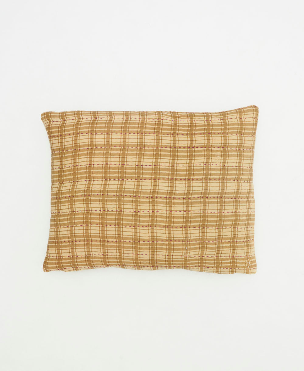 small lumbar pillow with removeable down feather insert