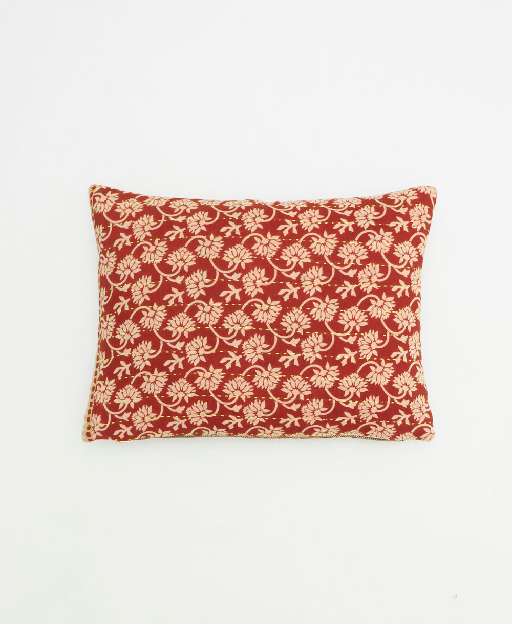 small lumbar pillow with removeable down feather insert