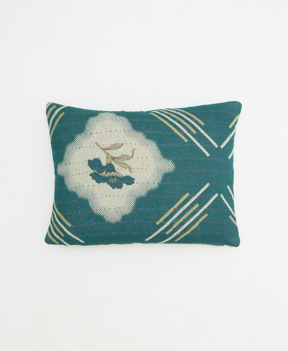 small lumbar pillow with removeable down feather insert