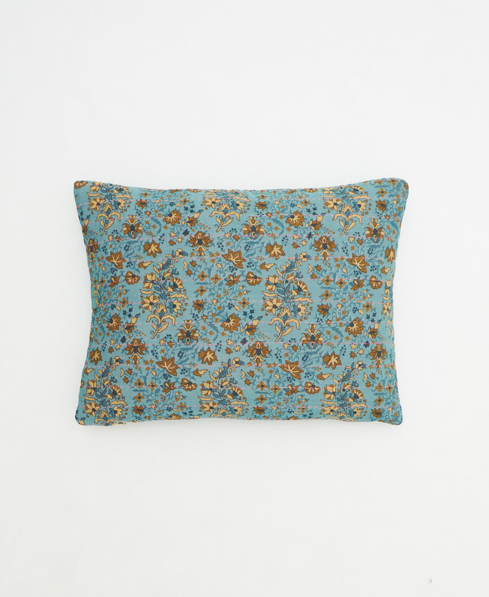 small lumbar pillow with removeable down feather insert