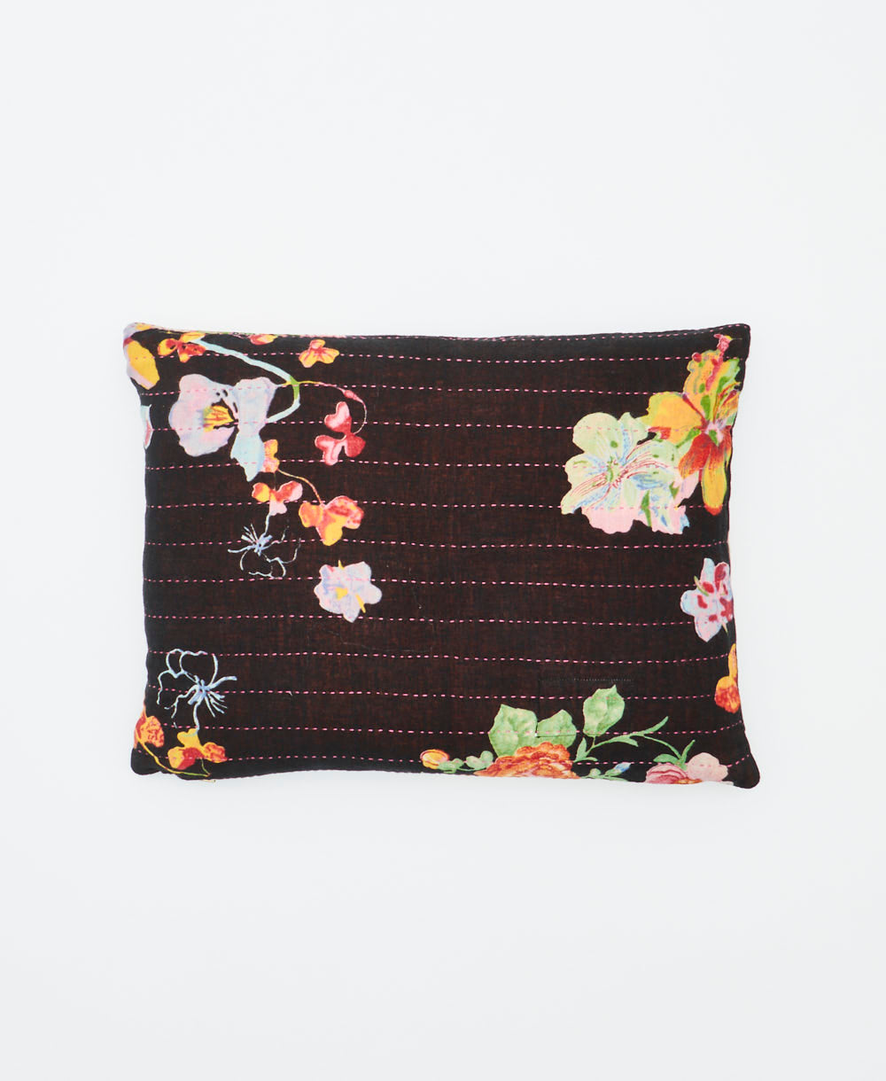 small lumbar pillow with removeable down feather insert