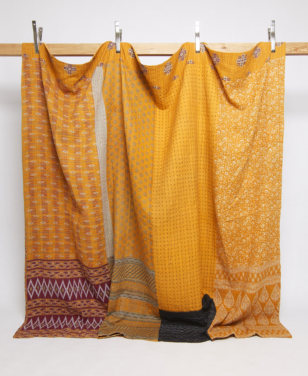 king kantha quilt handmade in India