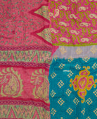 soft king kantha blanket made from upcycled vintage cotton saris