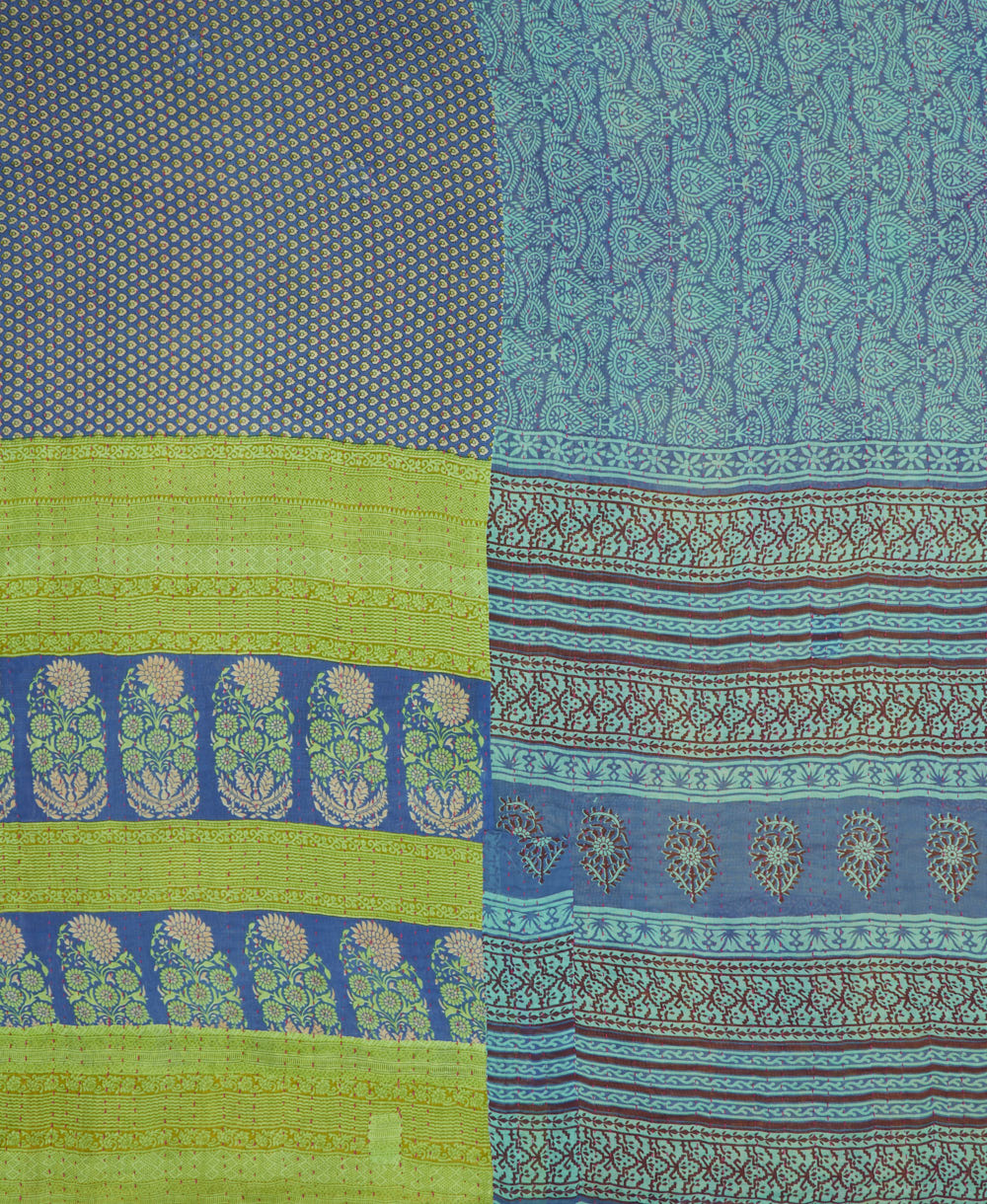 quilted throw in king size handmade in India by Anchal artisans