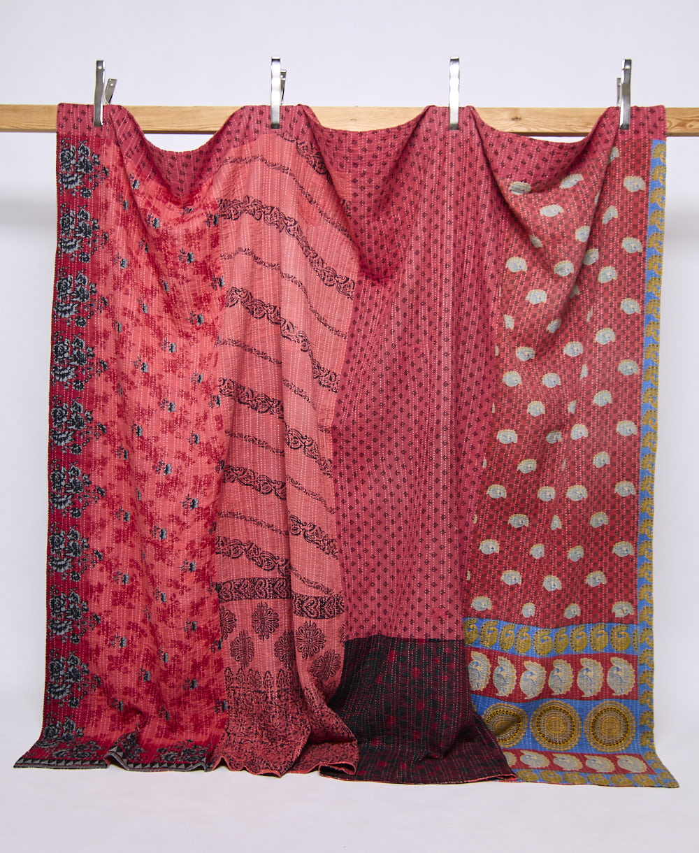 king kantha quilt handmade in India