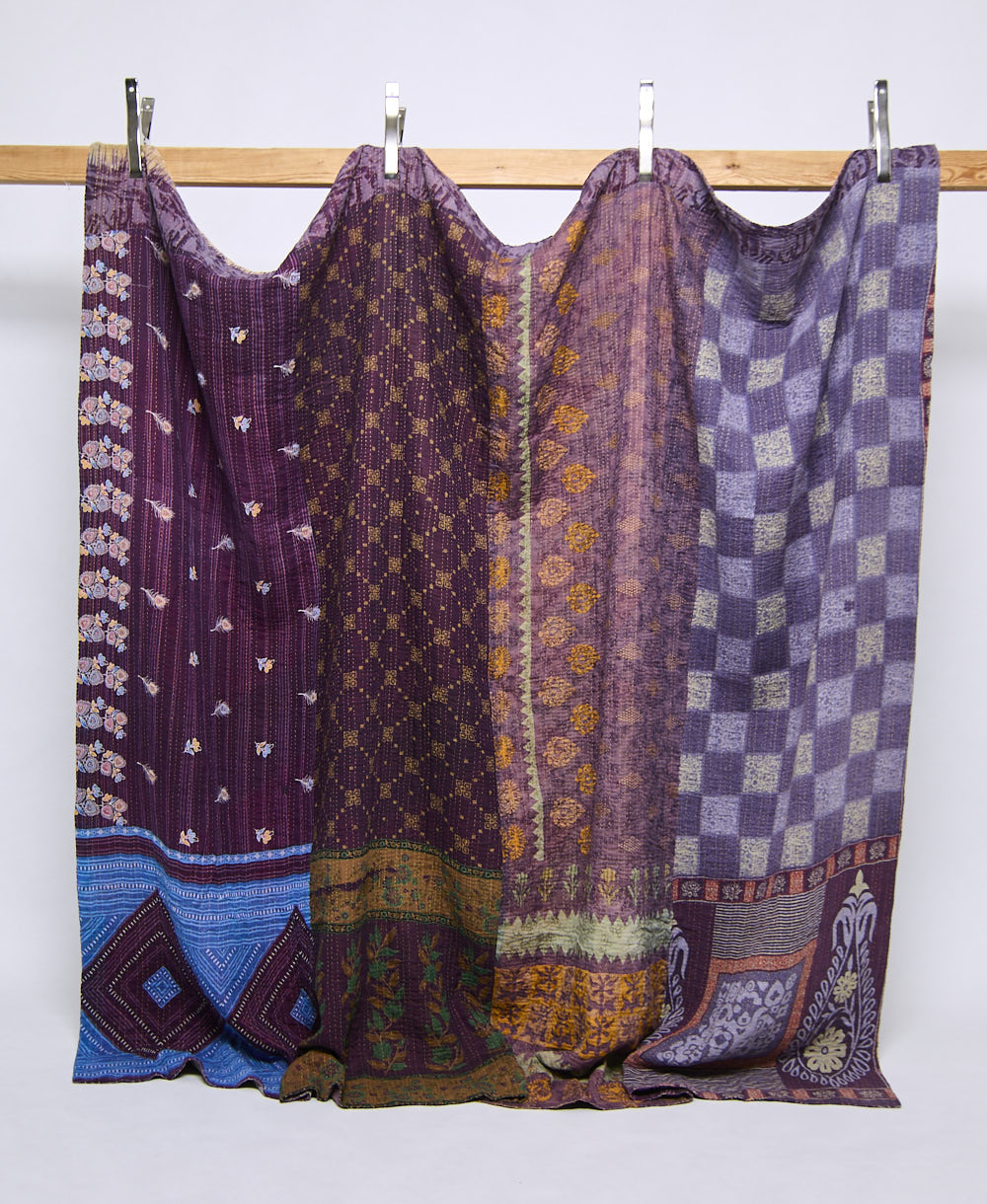 king kantha quilt handmade in India