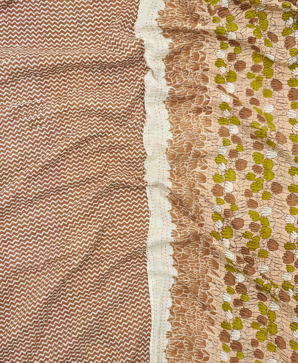 soft king kantha blanket made from upcycled vintage cotton saris