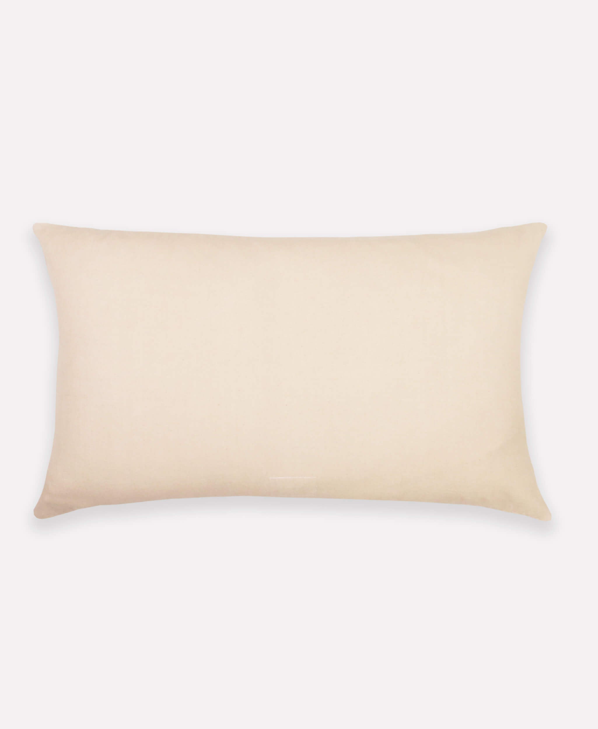 Beige pillow on a white background