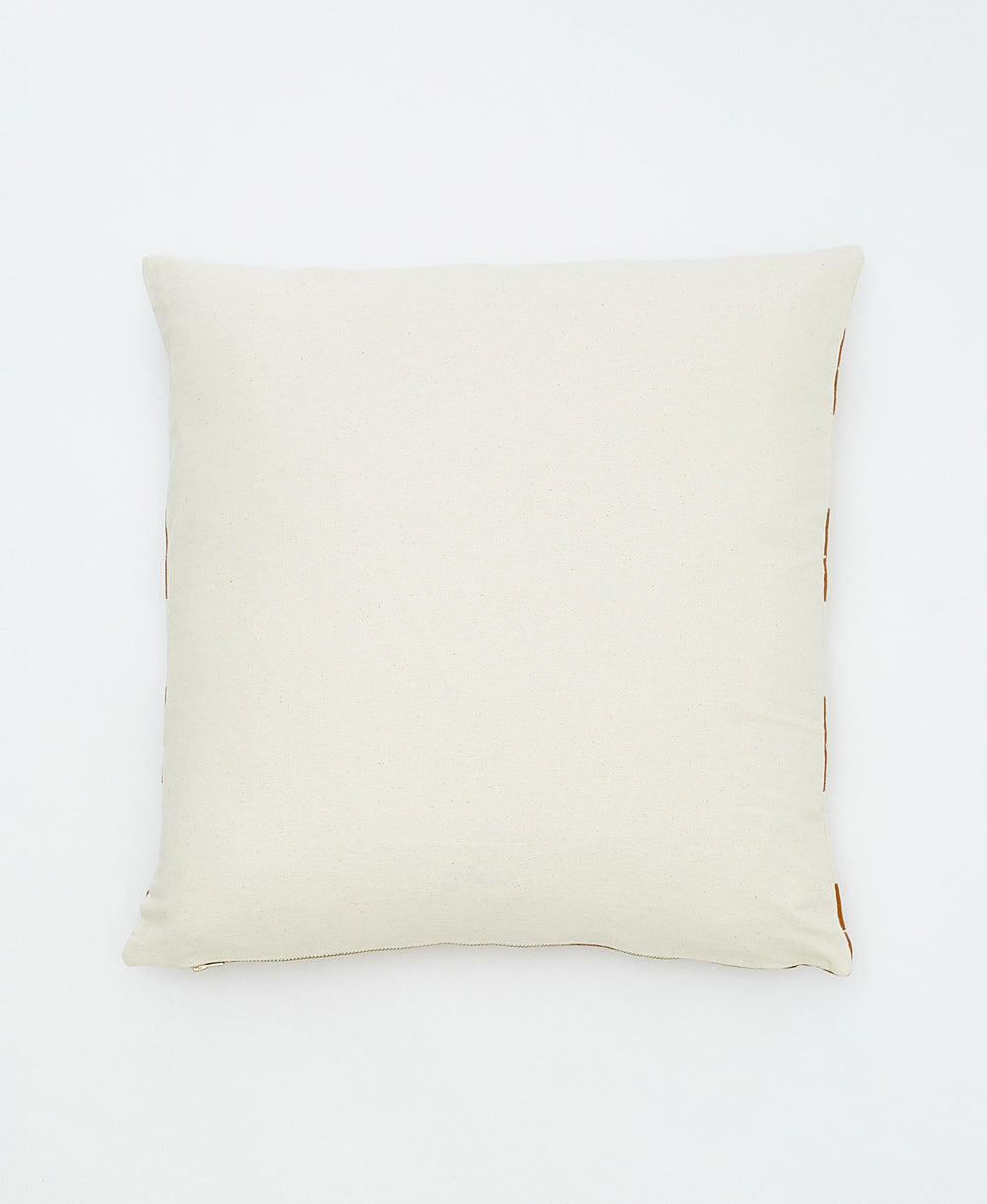 solid back of medium rainbow throw pillow