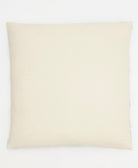 back of offset euro sham in solid natural white